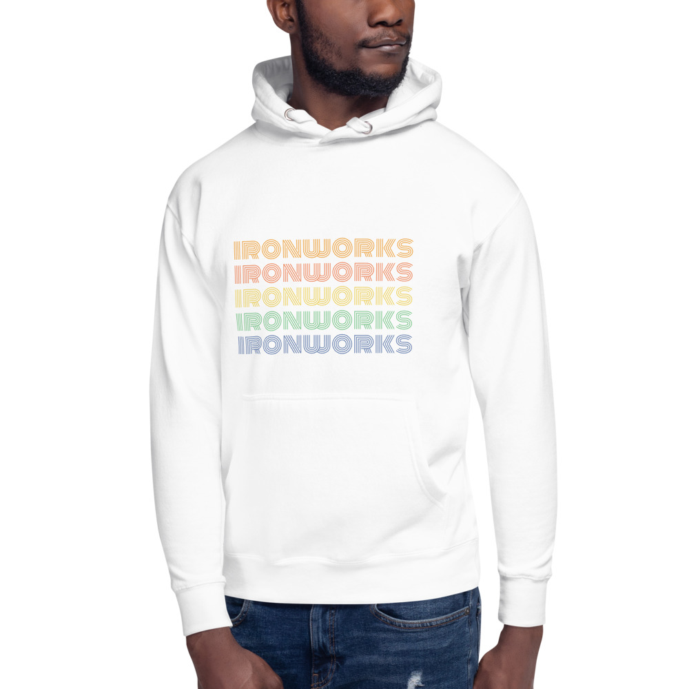 unisex-premium-hoodie-white-front-6180af31a69b5.jpg Men's Ironworks TRI Hoodie (Light) - Image 1