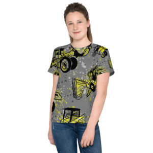 Girl's Heavy Equipment All-Over-Print Tee